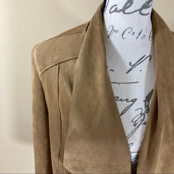 Blank NYC Drape Front Faux Suede Jacket - Picture 9 of 14
